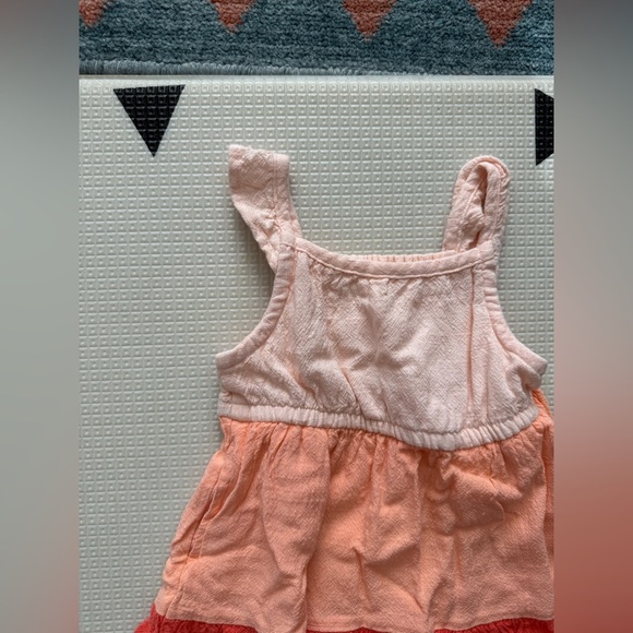 Cat & Jack|Baby girl Colorful Sleeveless Maxi Dress in pink tones•tiered ruffles - Picture 2 of 5